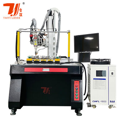 Máy hàn laser tự động CNC chính xác cao cho Thép không gỉ nồi trà ống nước cơ sở cơ thể Fiber Laser Welding Equipment
