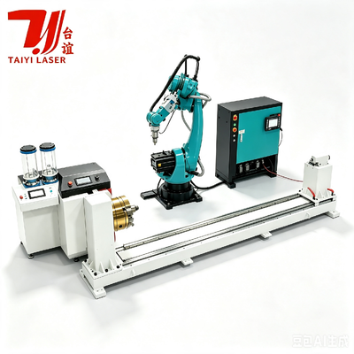 Máy Phủ Laser Robot CNC có Hệ thống Cấp liệu để Tăng cường Bề mặt Kim loại