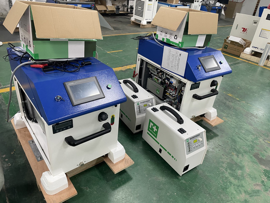 Quảng cáo Hội chợ Canton 4 trong 1 Máy hàn laser sợi cầm tay đa chức năng, Máy hàn hàn hàn kim loại