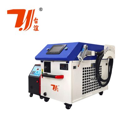 Quảng cáo hội chợ Canton 1000W 1500W 2000W Qilin Head Máy hàn laser mini cho sắt nhôm