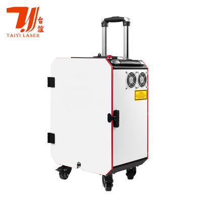 Canton Fair Promotion Trolley Case Portable Pulse Handheld Laser Cleaner Cho Công nghiệp Metal Bề mặt làm sạch