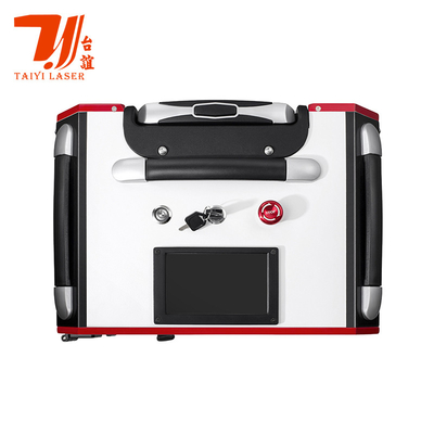 Canton Fair Promotion Trolley Case Portable Pulse Handheld Laser Cleaner Cho Công nghiệp Metal Bề mặt làm sạch