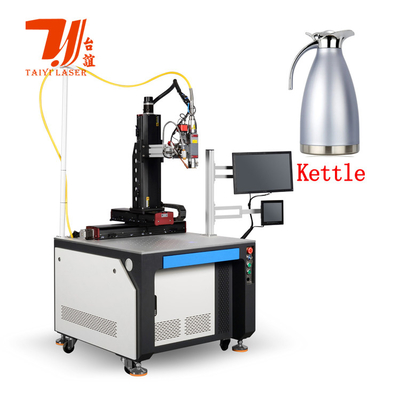 Quảng cáo hội chợ Canton 2000W 3000W Máy hàn laser sợi tự động cho hàn nước ấm thép không gỉ