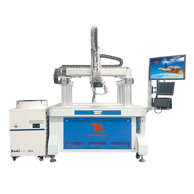 Tự động Lithium Prismatic pin Pack Máy hàn laser với cổng