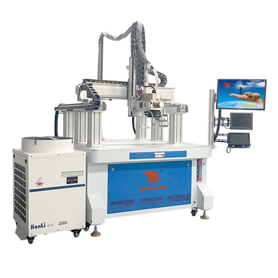 Tự động Lithium Prismatic pin Pack Máy hàn laser với cổng
