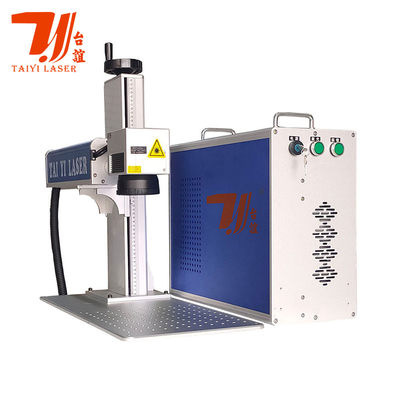 Máy đánh dấu laser sợi kim loại nhỏ di động 30W với máy tính xách tay