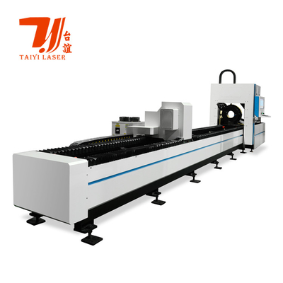 Máy cắt ống laser sợi kim loại hình tròn hình vuông tự động CNC