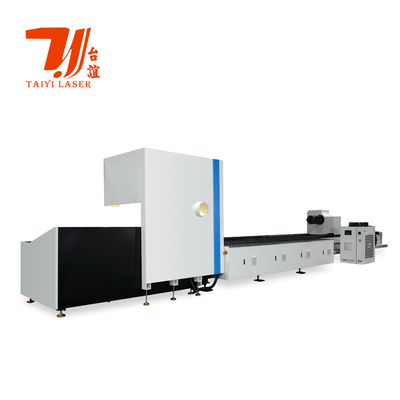 Máy cắt ống laser sợi kim loại hình tròn hình vuông tự động CNC