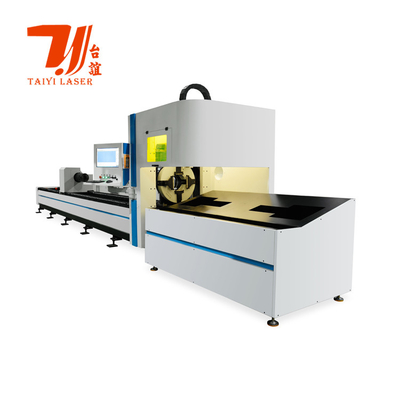 Máy cắt ống laser sợi kim loại hình tròn hình vuông tự động CNC