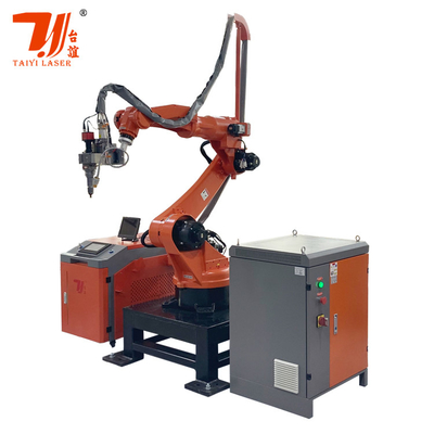 Máy hàn laser sợi tự động tùy chỉnh với cánh tay robot 6 trục chứng nhận CE