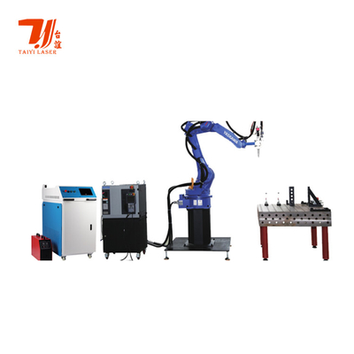 Máy hàn laser sợi tự động tùy chỉnh với cánh tay robot 6 trục chứng nhận CE