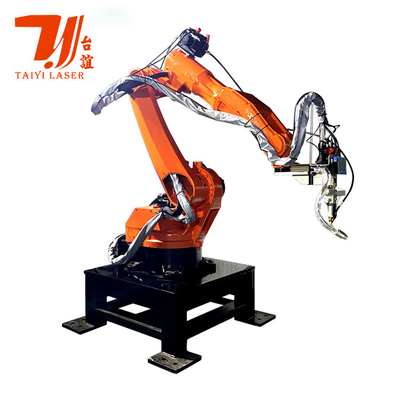 Máy hàn laser sợi tự động tùy chỉnh với cánh tay robot 6 trục chứng nhận CE