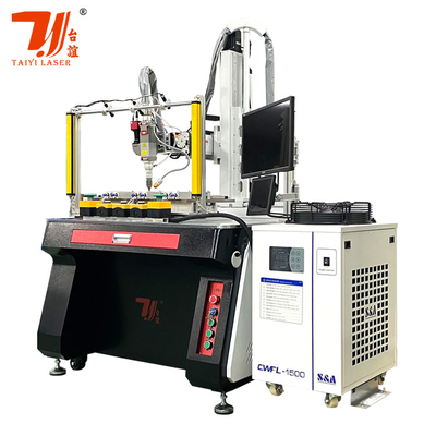 Máy hàn laser tự động 1500W tùy chỉnh 4 trục cho vòi trà