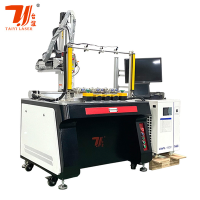 Máy hàn laser tự động 1500W tùy chỉnh 4 trục cho vòi trà