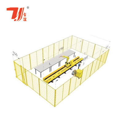 Máy hàn laser sợi quang 1500W có CCD để nối kim loại chính xác và cánh tay robot 6 trục