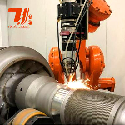 Máy phủ laser robot 6000W cho các thanh thủy lực, ống dầu mỏ và xây dựng lại các thành phần hình trụ