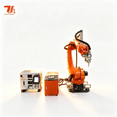 Robot hàn laser sợi IPG tự động 4000W KUKA 6 trục cho khay pin EV và các thành phần cấu trúc