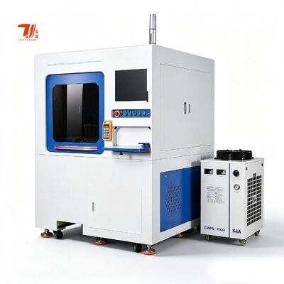 Máy cắt laser sợi khổ nhỏ Máy cắt laser chính xác cao 600*600 cho tấm kim loại