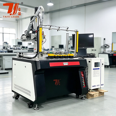 Định vị chính xác hoạt động đơn giản thép nồi nước ống máy hàn laser tự động không gỉ