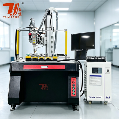 Máy hàn laser tự động 4 trục bằng thép không gỉ 2000W cho đồ dùng nhà bếp