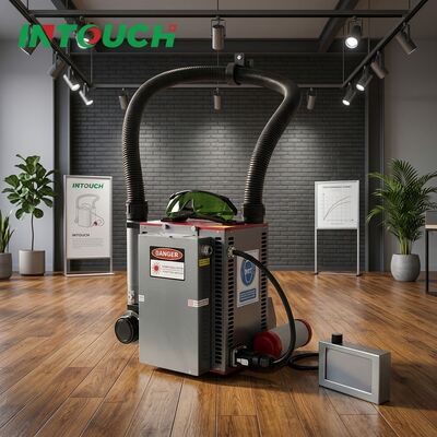 Máy làm sạch túi xách bằng laser 200W 300W Máy làm sạch túi xách bằng laser bằng sợi xơ di động được làm mát bằng không khí để làm việc tại chỗ