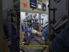 Thép không gỉ nồi nước trà tumbler hai trạm tự động sợi laser máy hàn